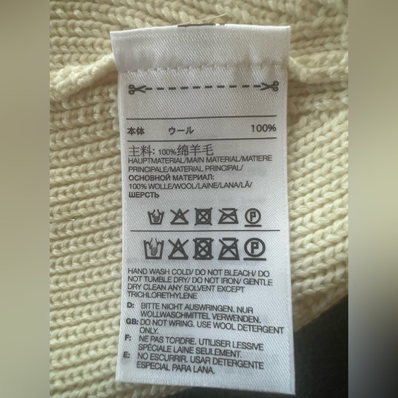 Y-3 Adidas Hat Unisex Classic Knit Beanie Creamy White One Size - Picture 8 of 10